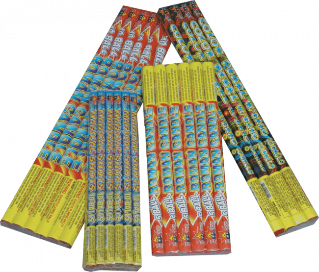 10 Ball Bang Roman Candles