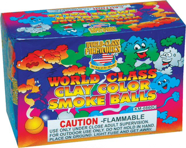 5 Color Assorted Clay Smoke Balls